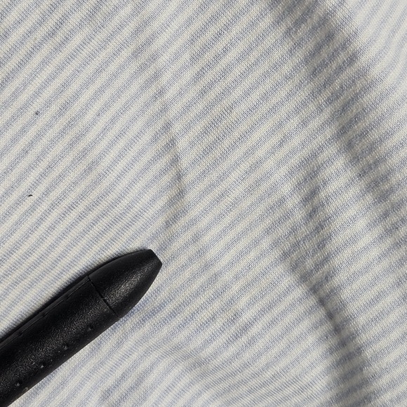 Peter Millar Polo Shirt Mens Large White Striped Pinehurst #2 Golf Logo Cotton - Picture 7 of 11